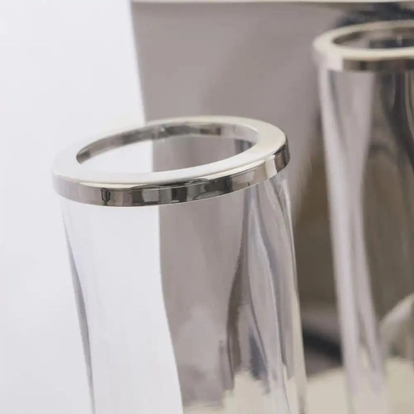 Ścienna LAMPA loftowa OXFORD W01045NI Cosmolight szklany kinkiet tuba do gabinetu przezroczysta