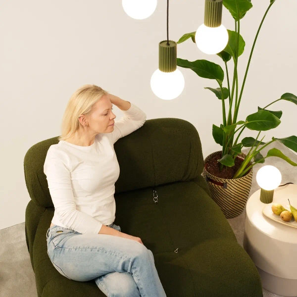 Łazienkowa lampa sufitowa HALO SL.1723 kulista szklana biała oliwkowa