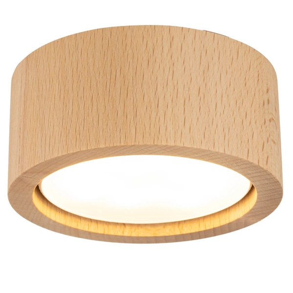 Lampa nasufitowa do kuchni Eve 10123 okrąg round eco drewniana