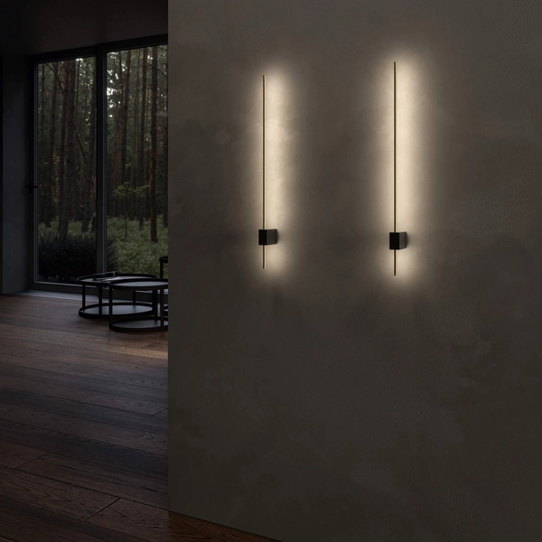 Naścienna lampa Pars C070WL-L6GB3K LED 6W podłużna złota