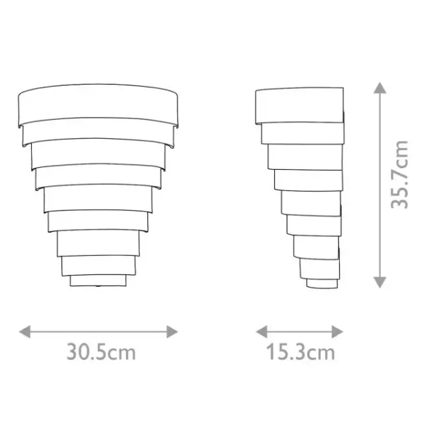 Ścienna lampa pierścieniowa Echelon QN-ECHELON-W do sypialni mosiądz