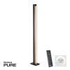 Podłogowa lampa PURE-LINES brązowa antracyt 451-79 1xLED 21W CCT z pilotem
