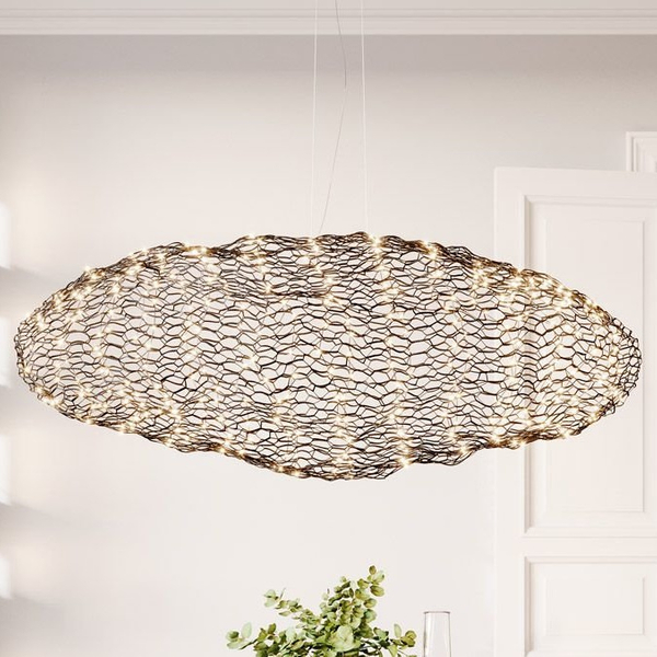 Lampa wisząca Hayden 4201250-4002 By Rydens LED 15W 2700K siatka czarna