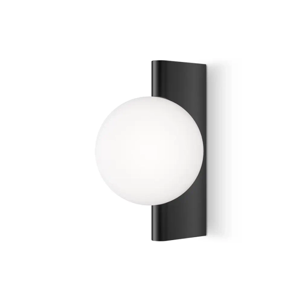 Kulista lampa ścienna Avant-garde MOD324WL-01B do salonu biała czarna