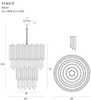 LAMPA wisząca VOGUE P0283 Maxlight glamour OPRAWA kryształowa zwis sople crystal złote przezroczyste