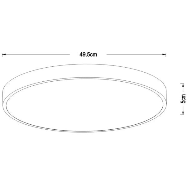 Kuchenny plafon UNAR 79185/50/30 Lucide LED 36W 2700K czarny