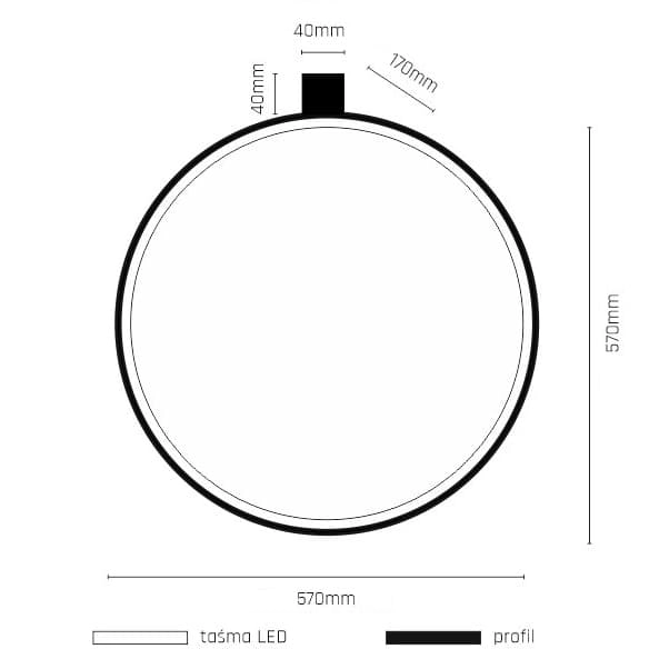 Ścienna lampa ring Agaro 4301 LED 19W 3000K do sypialni biała