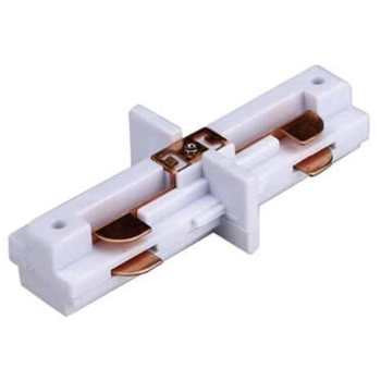 Wewnętrzny I-ŁĄCZNIK szynoprzewodu LL/BI Orlicki Design do 1-fazowej szyny natynkowej 230V biały