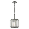 Lampa wisząca Naeva NAE0122 Dar Lighting na łańcuchu przezroczysta czarna