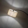 Lampa podłogowa Zenith 6023 TK Lighting abażur lniany eko beżowa czarna