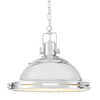 Industrialna LAMPA wisząca NAUTILIUS L 10263103 Kaspa okrągła OPRAWA metalowy ZWIS na łańcuchu chrom