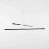 Wisząca lampa metalowa TUBO 1072L4 nad wyspę tuba chrom