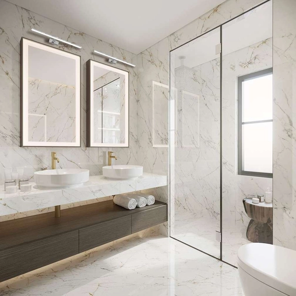 Kinkiet LAMPA ścienna SPLASH ML5724 Milagro łazienkowa OPRAWA metalowa LED 21W 4000K nad lustro IP44 chrom