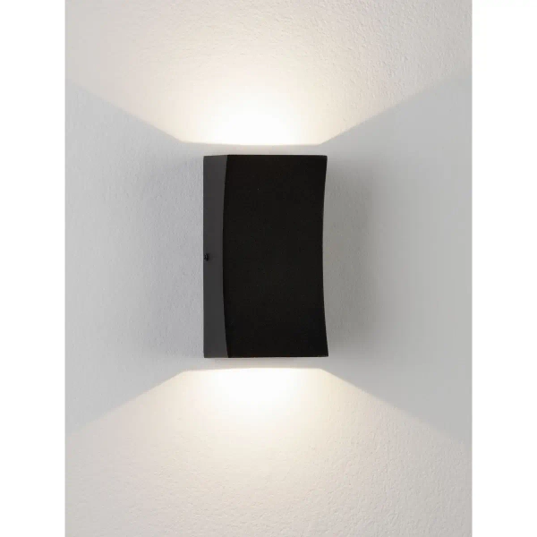 Prostokątna lampa do ogrodu ścienna ZARDUNA LE75223 LED 6W 3000K IP65 antracyt