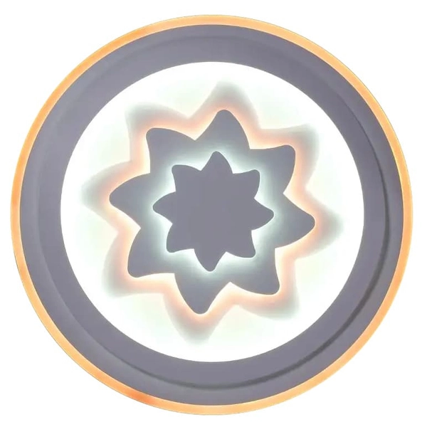 LAMPA sufitowa VEN P-666/9 dekoracyjna OPRAWA plafon LED 74W kwiat biały