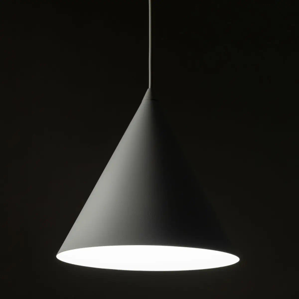 Salonowa lampa wisząca CONO 10008 stożkowa biały