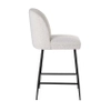 Eleganckie barowe krzesło Pullitzer S4515 WHITE BOUCLÉ Richmond Interiors białe