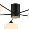 Sufitowa lampa do sypialni Jasper JAS5422 molekuły białe czarne