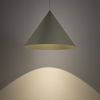 Salonowa lampa wisząca ZENITH 11482 stożek szałwiowy