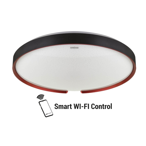 Plafon SMART WIFI Esperanto 4077 Ideus LED 48W 3000-6500K IP44 okrąg czarny