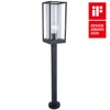 Stojąca LAMPA zewnętrzna FLAIR 7288801012 Lutec ogrodowa OPRAWA słupek outdoor IP44 czarny przezroczysty