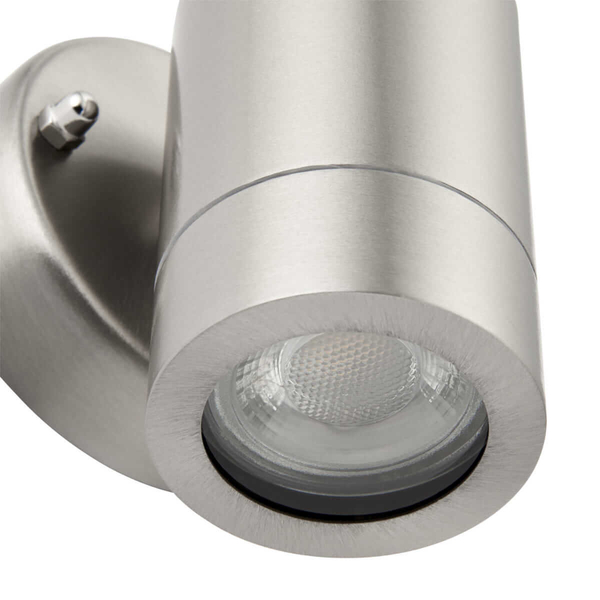 Ścienna lampa zewnętrzna Palin 13801 Saxby IP44 srebrna