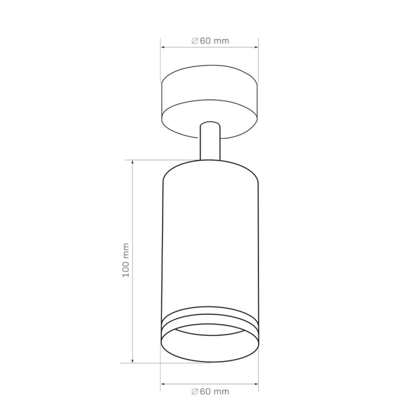 Sufitowo-ścienna lampa Paris 322272 z regulacją tubka biała