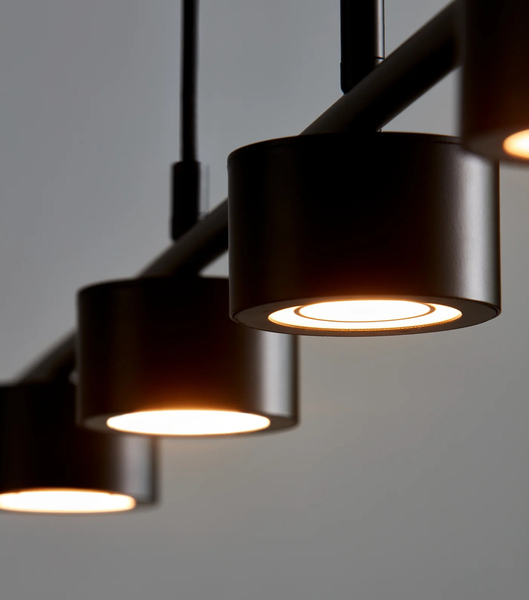 Lampa wisząca nad stół Clyde 2010813003 Nordlux ściemnialna czarna