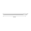 Metalowa prowadnica jednofazowa 1m Track Light ML0704 czarna