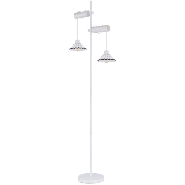 Lampa podłogowa JOWITA 54050-2S stojąca kopuły białe