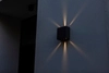 Ścienna LAMPA zewnętrzna GEMINI XF 5104002012 Lutec kinkiet OPRAWA metalowa LED 9W 3000K kwadratowa IP54 czarna