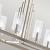 Geometryczna lampa wisząca QN-KIMROSE10-PN szkło nikiel