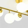 Modernistyczna lampa sufitowa DORADO LP-002/8P Light Prestige loftowa oprawa metalowy plafon molekuły złote białe