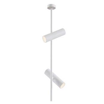 Lampa sufitowa wisząca podwójne tuby regulowane białe Elti OUTLET