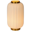 Stojąca LAMPKA stołowa GOSSE 13535/34/31 Lucide porcelanowa LAMPA plisowana angielska biała