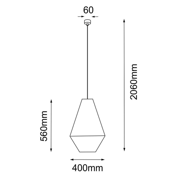 Wisząca lampa Hagata 5124 Shilo koszyk z regulacją boho bawełna szary