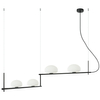 Modernistyczna lampa wisząca Kernio PND-357784-BK+W Italux balls czarna
