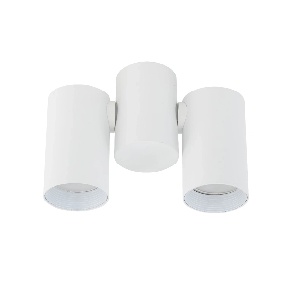 Natynkowa lampa kierunkowa Amis 10975 tubki metalowe białe złote