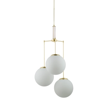 Potrójna lampa wisząca Artu Glass ART-ZWD-3 (Z) G350 kule białe