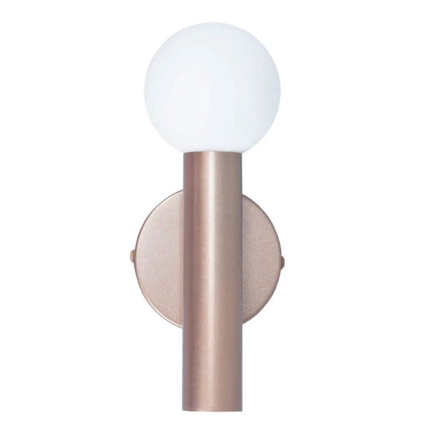 Minimalistyczny kinkiet ścienny Filano WL-33574-1-CF kulisty kawowy