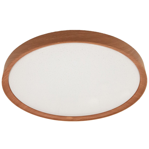 Sypialniany plafon Sherwood okrągły LED 50W 3000-6500K drewniany