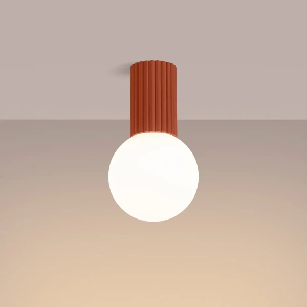 Sufitowa lampa kulista HALO SL.1728 do łazienki IP44 biały terakota