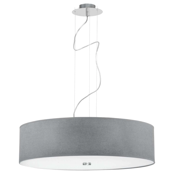 LAMPA wisząca 6774 metalowa OPRAWA okrągły zwis abażurowy czarny