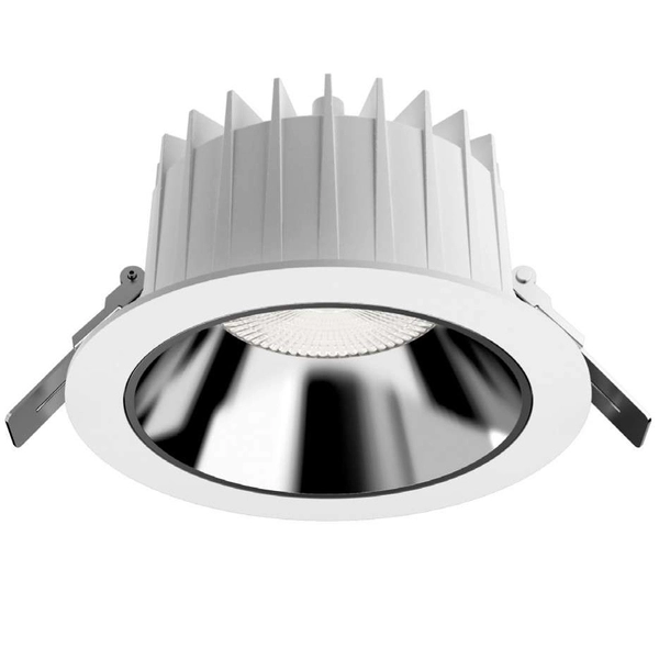 Sufitowa LAMPA wpust KEA 8770 Nowodvorski okrągła OPRAWA metalowa LED 30W 4000K do łazienki IP44 biała