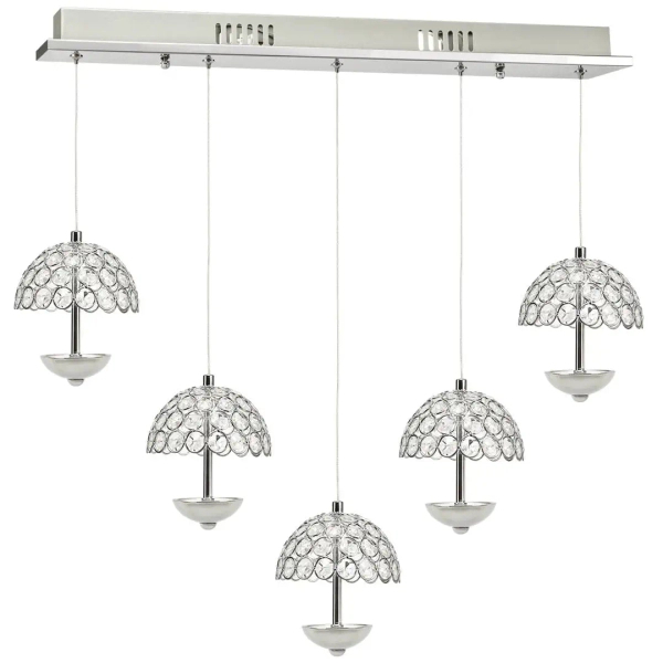 Ledowa wisząca lampa VENUS ML317 LED 5W 4000K kryształowa chrom