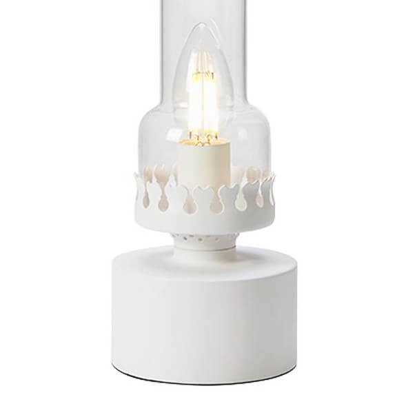 Nocna lampka stojąca Kandella 108787 Markslojd przezroczysty biały