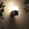 Ścienny kinkiet Gardena Moderno ABR-KZN-E27 Abruzzo IP54 czarny biały