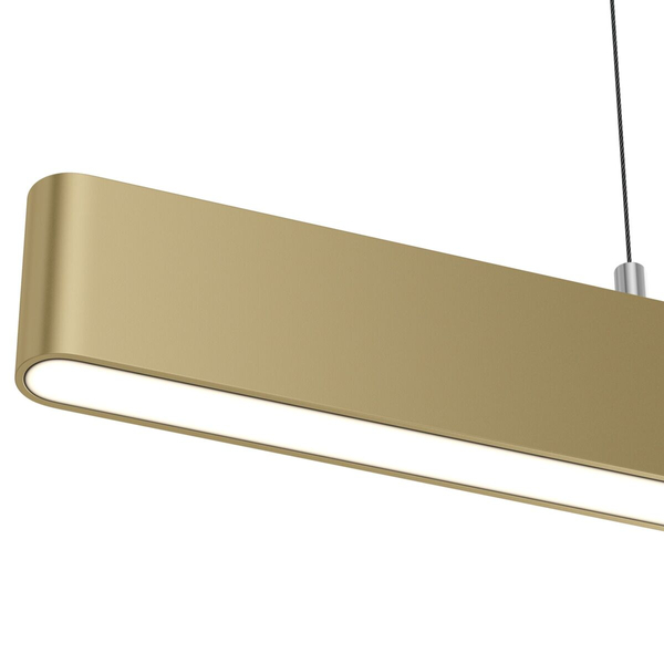 Podłużna lampa wisząca LED 23W 3000K listwa belka złota STEP OUTLET