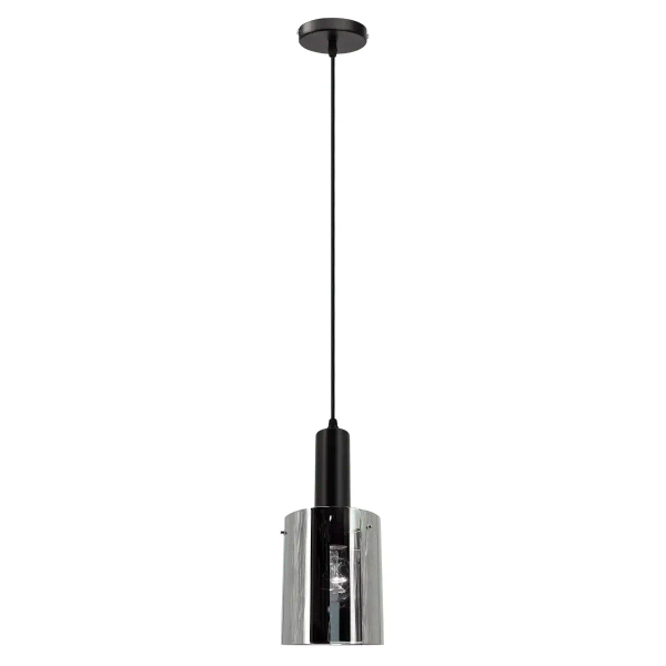 Loftowa lampa wisząca Lara 2021/1 BL 8C tuba czarna chrom
