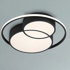 Plafoniera LAMPA sufitowa ZENITH 3320 Rabalux metalowa OPRAWA plafon LED 40W 3000K kulisty czarny